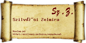 Szilvási Zelmira névjegykártya